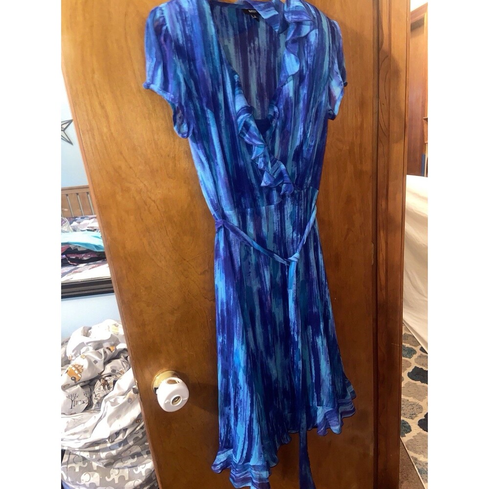 MSK Blue multicolor Dress Size 10